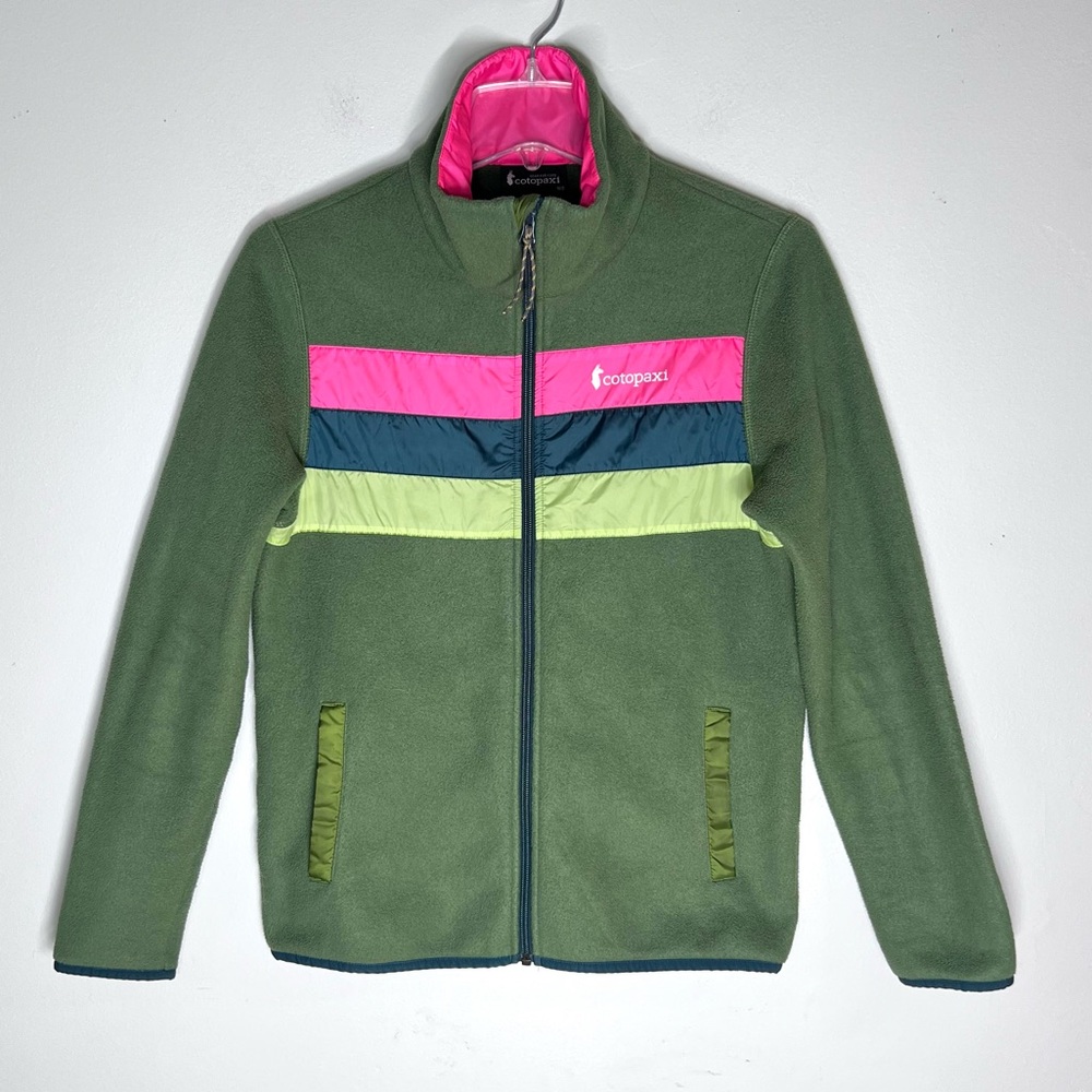 Cotopaxi Teca Fleece Full-Zip Jacket Mid Layer Green Sz S - Picture 2 of 7